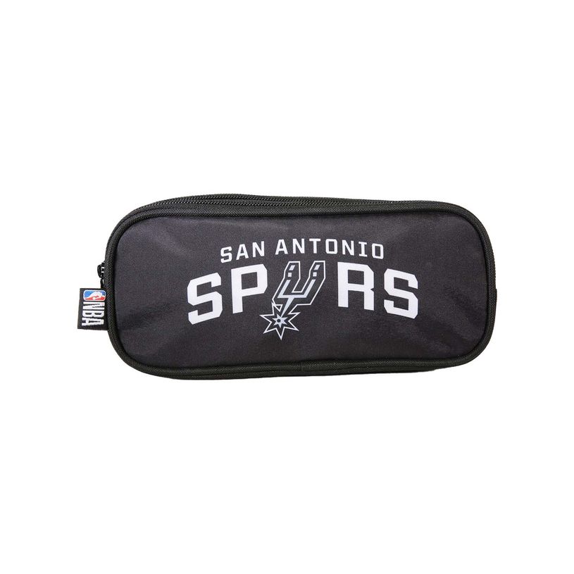 3666311037639-Trousse rectangulaire NBA - 2 compartiments - Noir - Bagtrotter--0