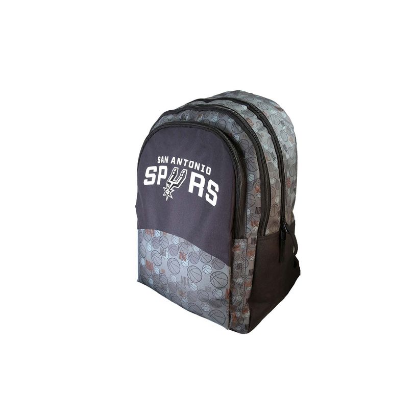 3666311037622-Sac à dos NBA - 2 compartiments - Noir - Bagtrotter--1