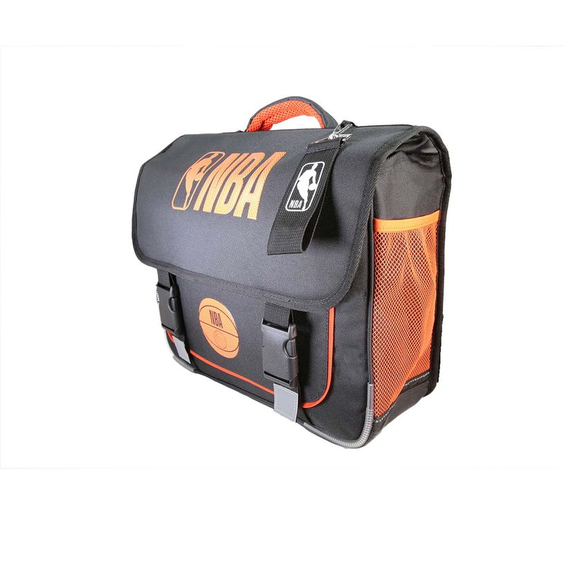3666311037738-Cartable NBA - 38 cm - 2 compartiments - Noir - Bagtrotter--1