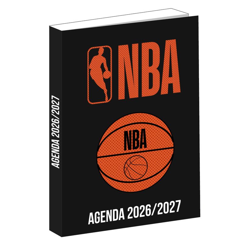 3666311036014-Agenda NBA - 1 jour par page - 12x17 cm - Noir - Bagtrotter--0