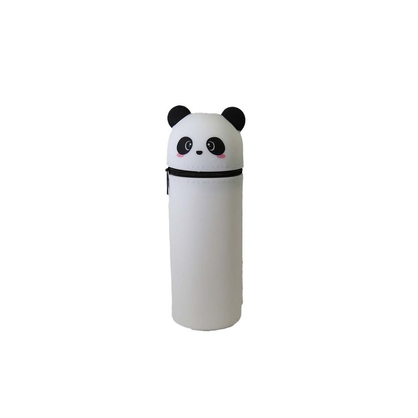 3666311037127-Trousse silicone Panda - 1 compartiment - Blanc - Bagtrotter--0
