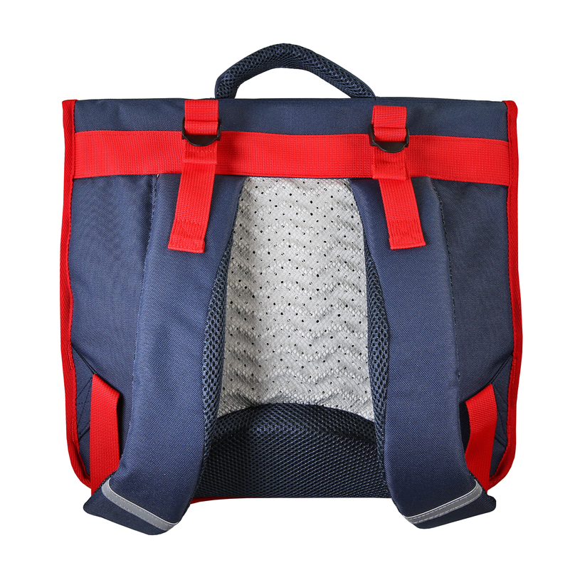 3666311037301-Cartable Phileas Voiture - 38 cm - 2 compartiments - Marine - Bagtrotter--2