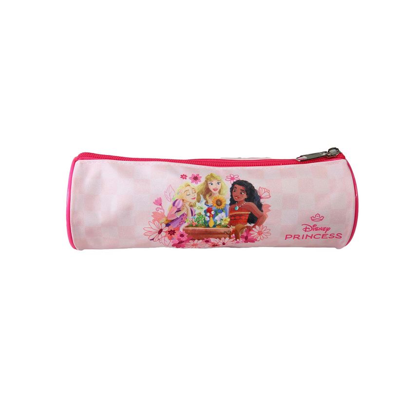 3666311039053-Trousse ronde Princesses - 1 compartiment - Rose - Bagtrotter--2