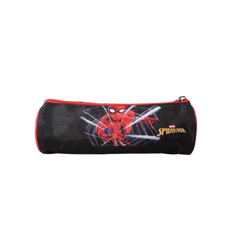 3666311038575-Trousse ronde Spiderman - 1 compartiment - Noir - Bagtrotter--0