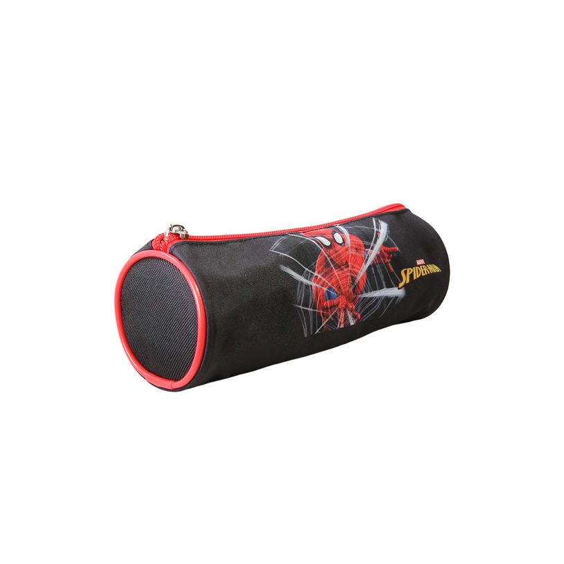 3666311038575-Trousse ronde Spiderman - 1 compartiment - Noir - Bagtrotter--1