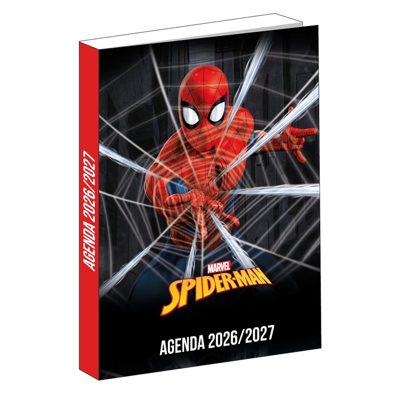 3666311036410-Agenda Spiderman - 1 jour par page - 12x17 cm - Noir - Bagtrotter--0