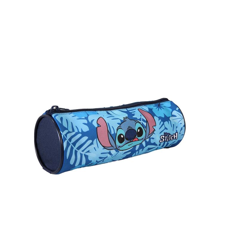 3666311039985-Trousse ronde Stitch - 1 compartiment - Bleu - Bagtrotter--1