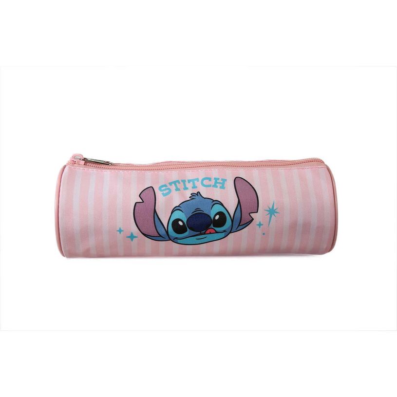 3666311040097-Trousse ronde Stitch - 1 compartiment - Rose - Bagtrotter--2