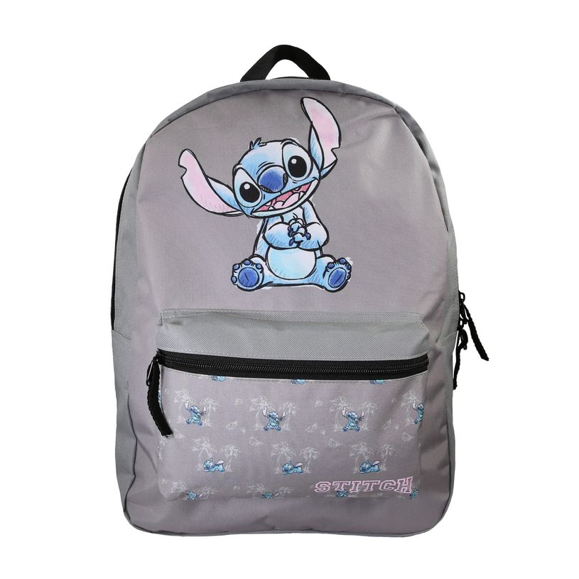 3666311039831-Sac à dos Stitch - 1 compartiment - Gris - Bagtrotter--0