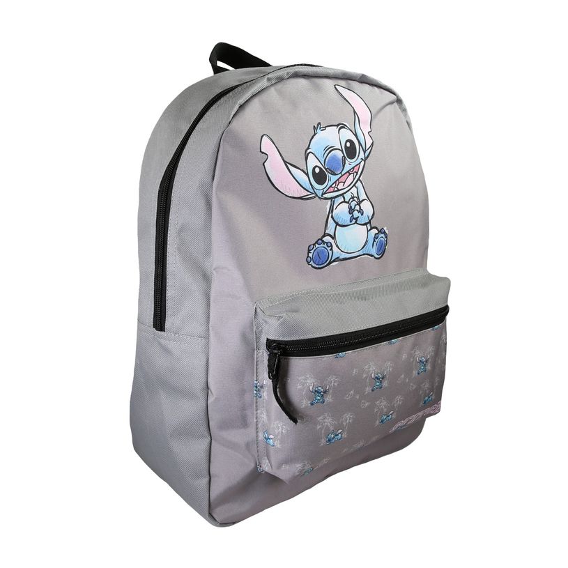 3666311039831-Sac à dos Stitch - 1 compartiment - Gris - Bagtrotter--1