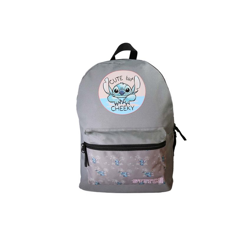 3666311039862-Sac à dos Stitch - 1 compartiment - Gris - Bagtrotter--0