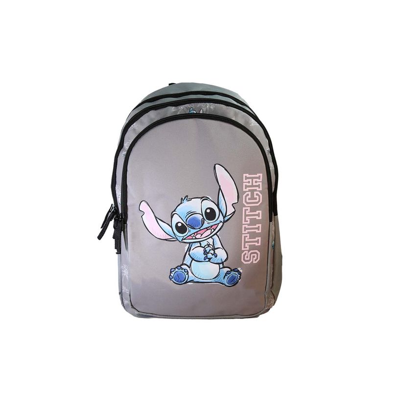 3666311039824-Sac à dos Stitch - 2 compartiments - Gris - Bagtrotter--0