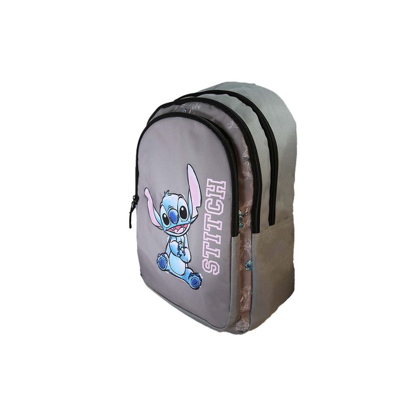3666311039824-Sac à dos Stitch - 2 compartiments - Gris - Bagtrotter--1