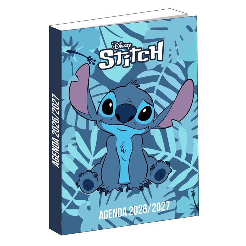 3666311033013-Agenda Stitch - 1 jour par page - 12x17 cm - Bleu - Bagtrotter--0