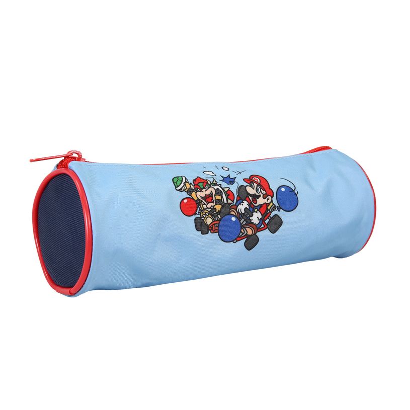 3666311038681-Trousse ronde Super Mario - 1 compartiment - Bleu - Bagtrotter--1