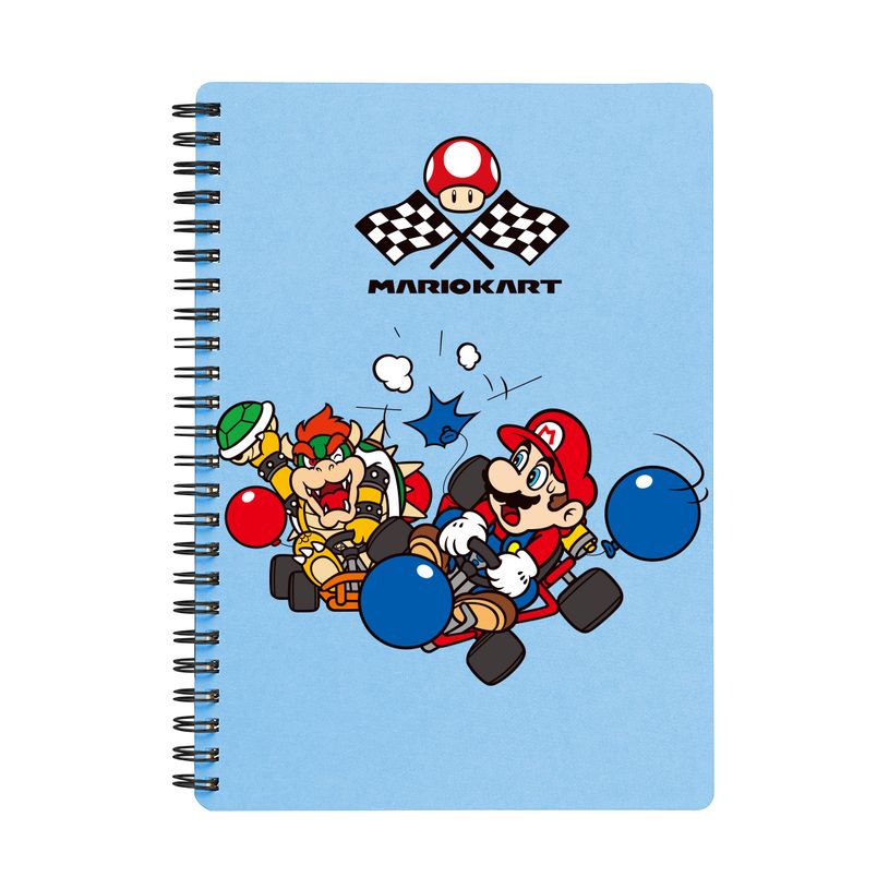 3666311036991-Cahier de texte Super Mario - 18x22 cm - Bleu - Bagtrotter--0