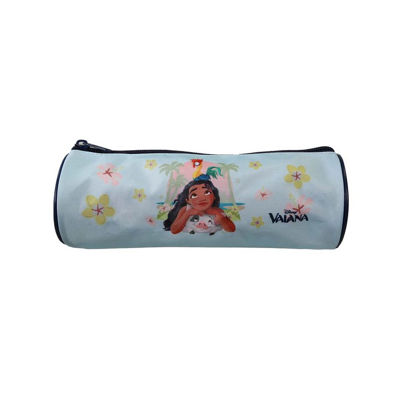 3666311038896-Trousse ronde Vaiana - 1 compartiment - Bleu - Bagtrotter--0