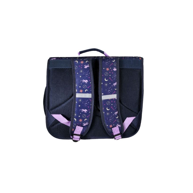 3661507563374-Cartable Bella Sara - 38 cm - 2 compartiments - Marine - Kid'Abord--2