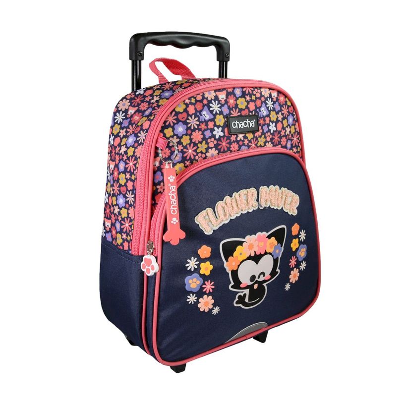 3661507662022-Sac à dos à roulettes baby Chacha - 1 compartiment - Marine - Kid'Abord--1
