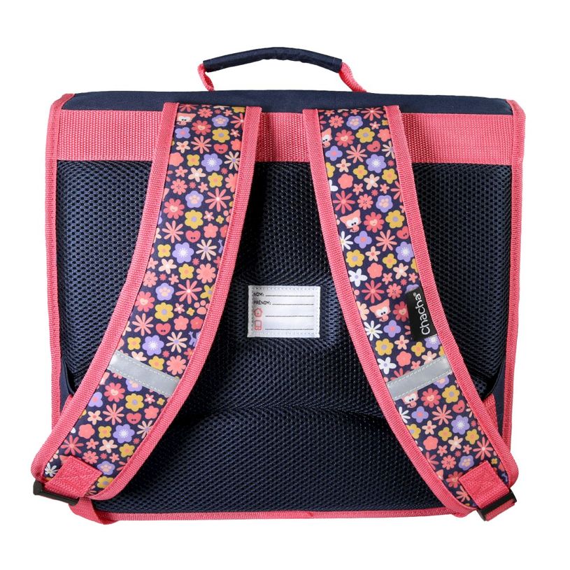 3661507663029-Cartable Chacha - 36 cm - 2 compartiments - Marine - Kid'Abord--2
