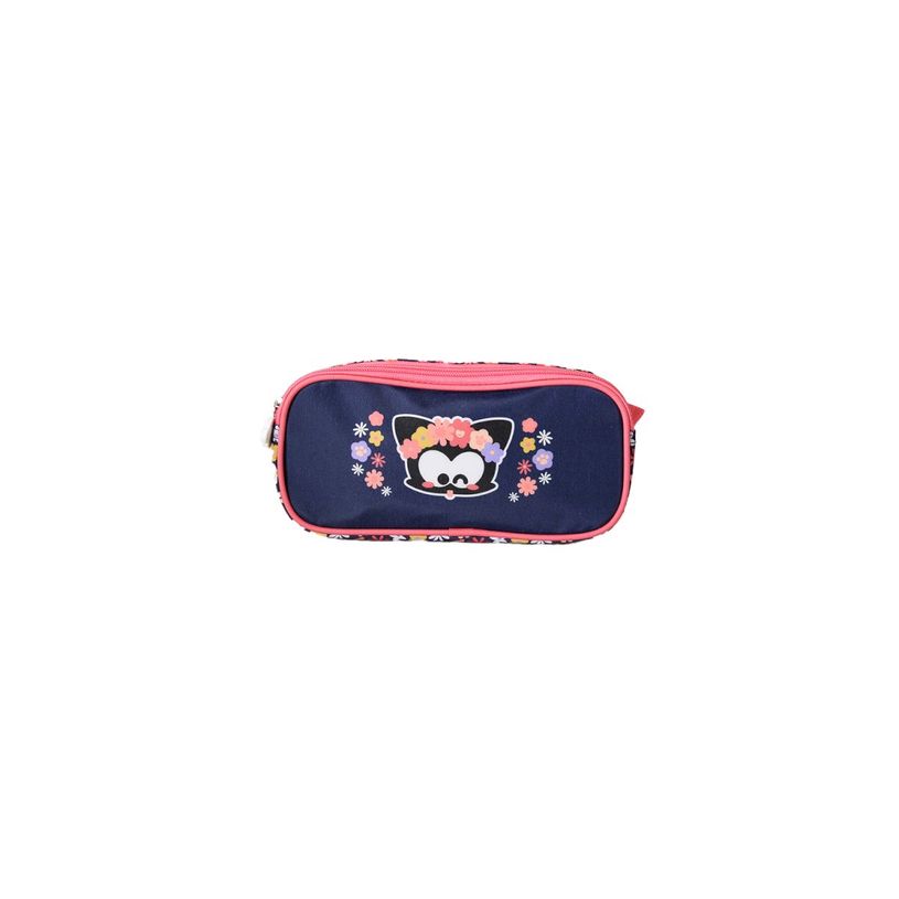 3661507667027-Trousse rectangulaire Chacha - 2 compartiments - Marine - Kid'Abord--0