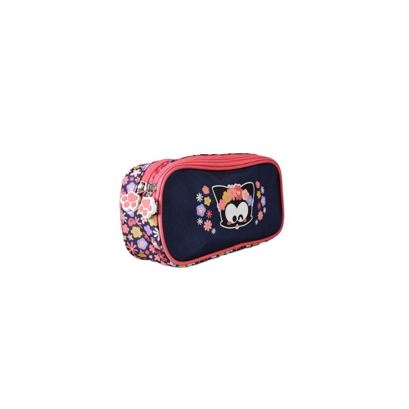 3661507667027-Trousse rectangulaire Chacha - 2 compartiments - Marine - Kid'Abord--1