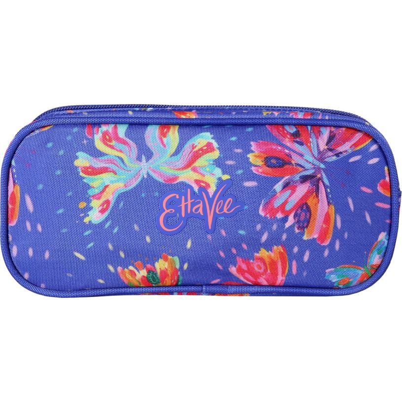 3661507267029-Trousse rectangulaire Ettavee - 2 compartiments - Bleu - Kid'Abord--2