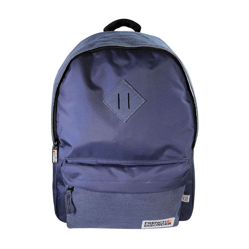 3661507360263-Sac à dos French Disorder - 1 compartiment - Marine - Kid'Abord--0