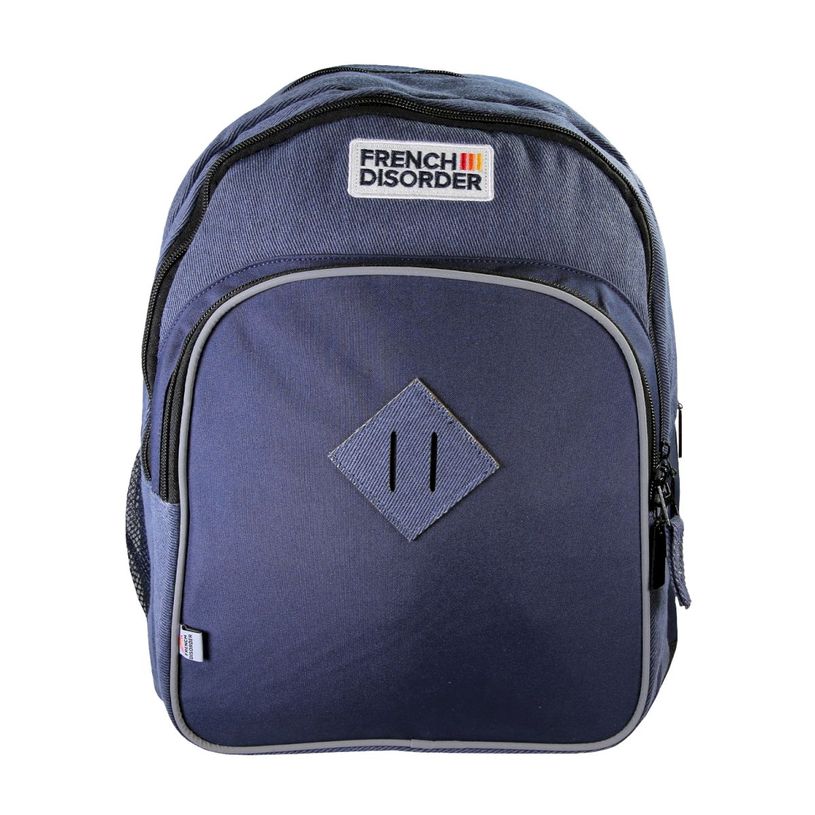 3661507361260-Sac à dos French Disorder - 2 compartiments - Marine - Kid'Abord--0