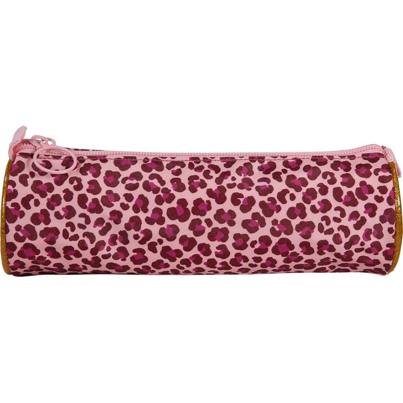 3661507368214-Trousse ronde French Disorder - 1 compartiment - Rose - Kid'Abord--2