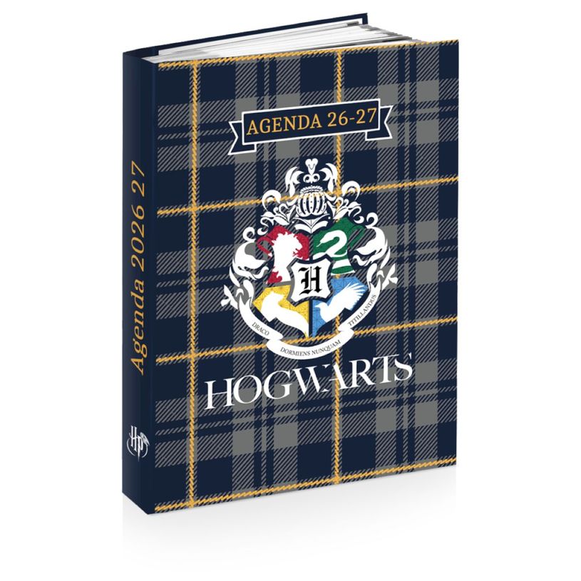 3661507555348-Agenda rembordé Harry Potter - 1 jour par page - 12x17 cm - 2 décors assortis - Kid'Abord--0