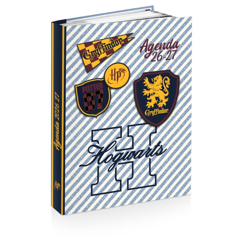 3661507555348-Agenda rembordé Harry Potter - 1 jour par page - 12x17 cm - 2 décors assortis - Kid'Abord--1