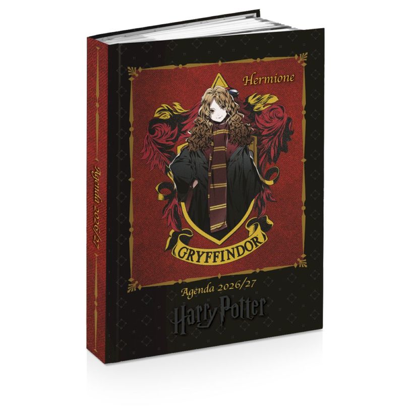 3661507555362-Agenda rembordé Harry Potter - 1 jour par page - 12x17 cm - 2 décors assortis - Kid'Abord--1