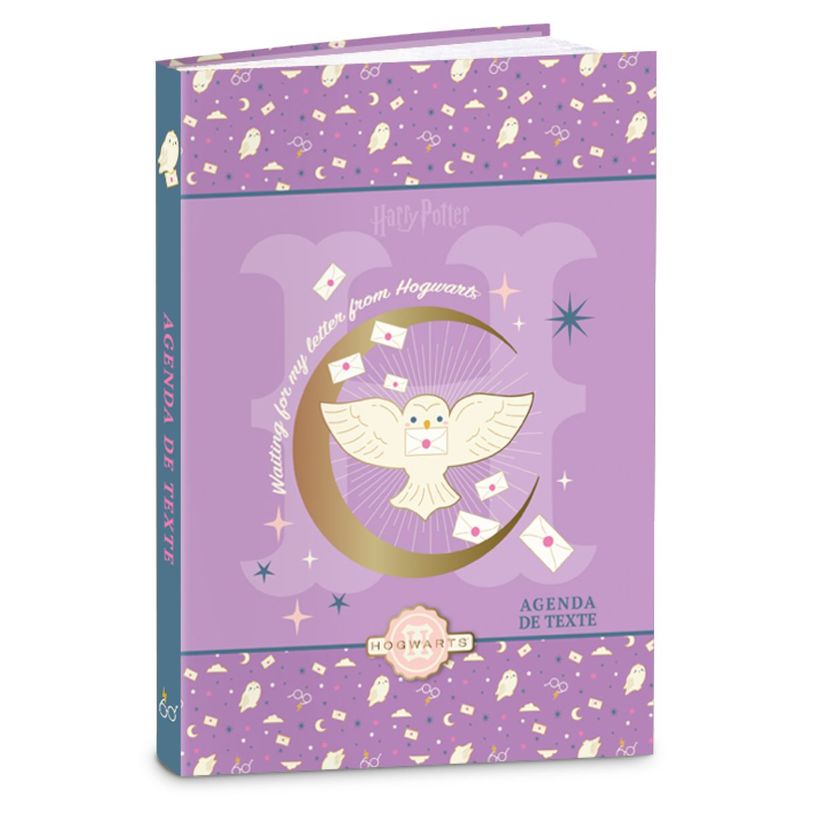 3661507556406-Agenda de texte Hedwig - 15x21 cm - 2 décors assortis - Kid'Abord--0