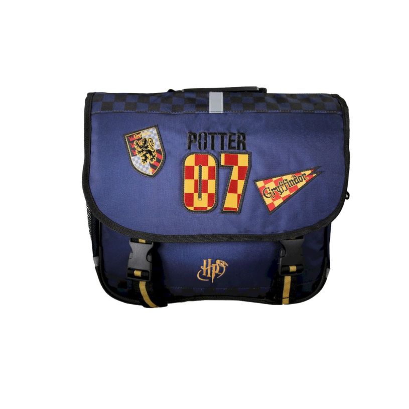 3661507563336-Cartable Harry Potter Quidditch - 38 cm - 2 compartiments - Marine - Kid'Abord--0