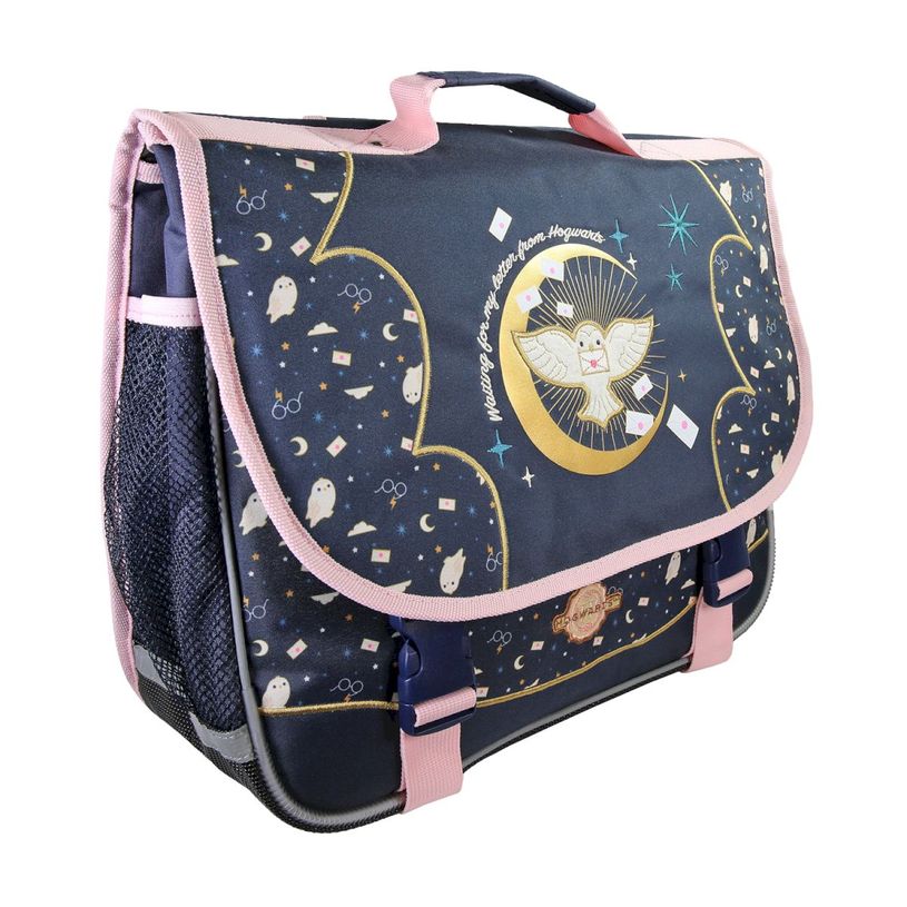 3661507563404-Cartable Hedwig - 38 cm - 2 compartiments - Marine - Kid'Abord--1