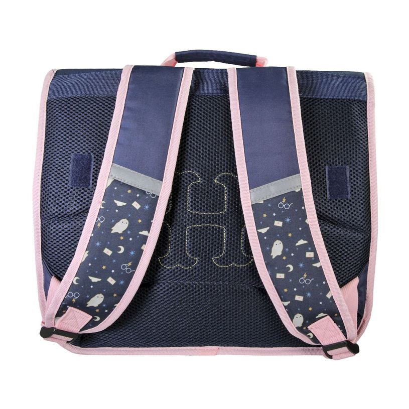 3661507563404-Cartable Hedwig - 38 cm - 2 compartiments - Marine - Kid'Abord--2