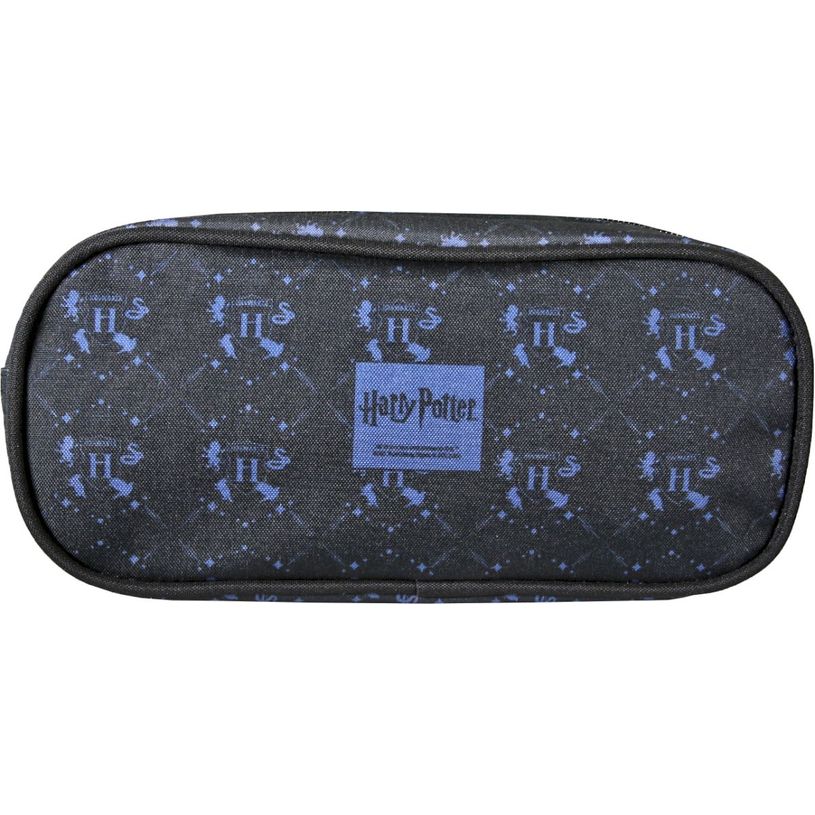 3661507567341-Trousse rectangulaire Harry Potter Hogwarts - 2 compartiments - Marine - Kid'Abord--2