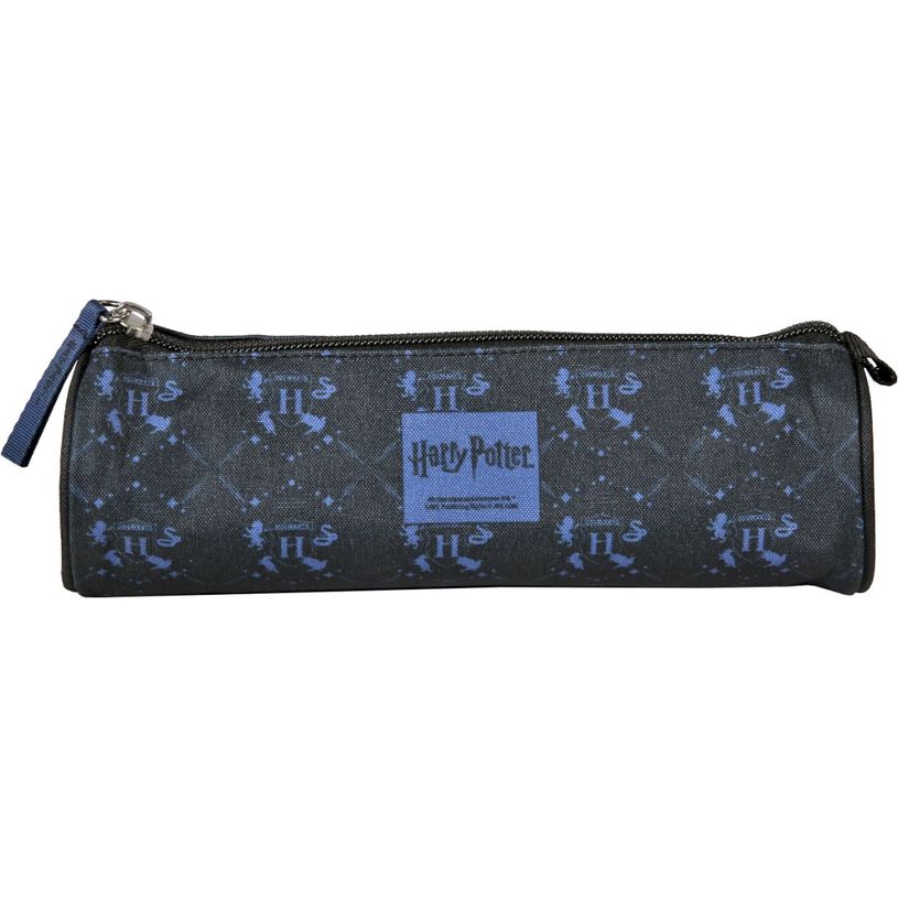 3661507568348-Trousse ronde Harry Potter Hogwarts - 1 compartiment - Marine - Kid'Abord--0