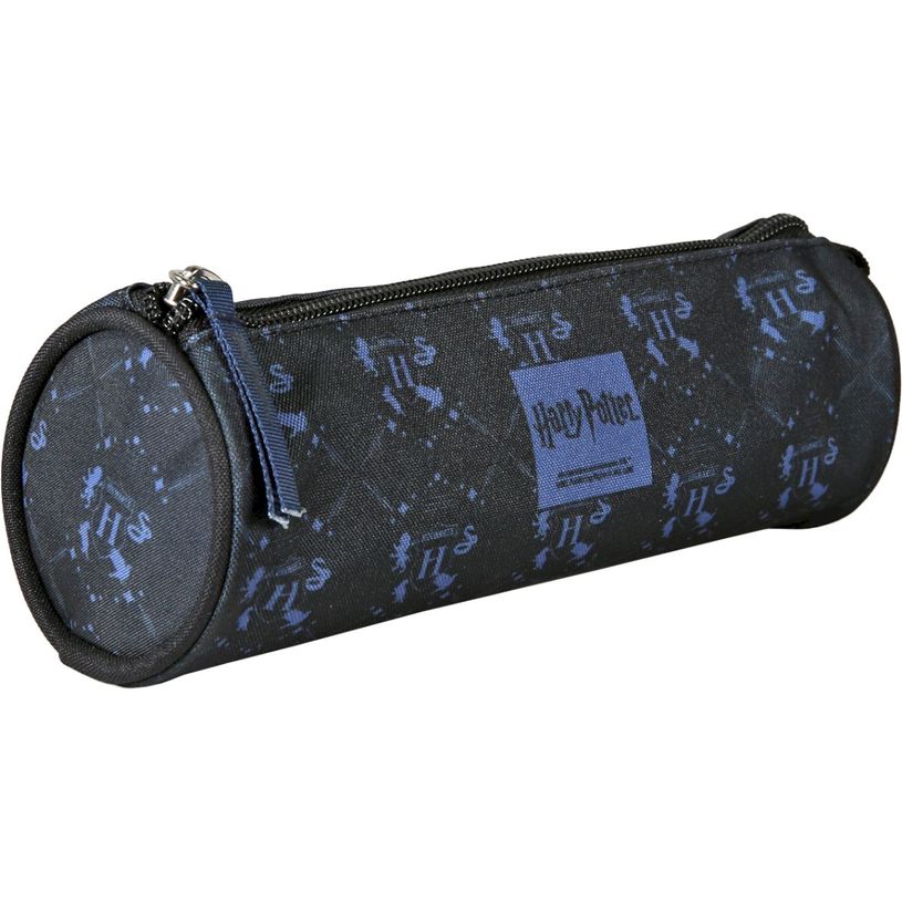 3661507568348-Trousse ronde Harry Potter Hogwarts - 1 compartiment - Marine - Kid'Abord--1