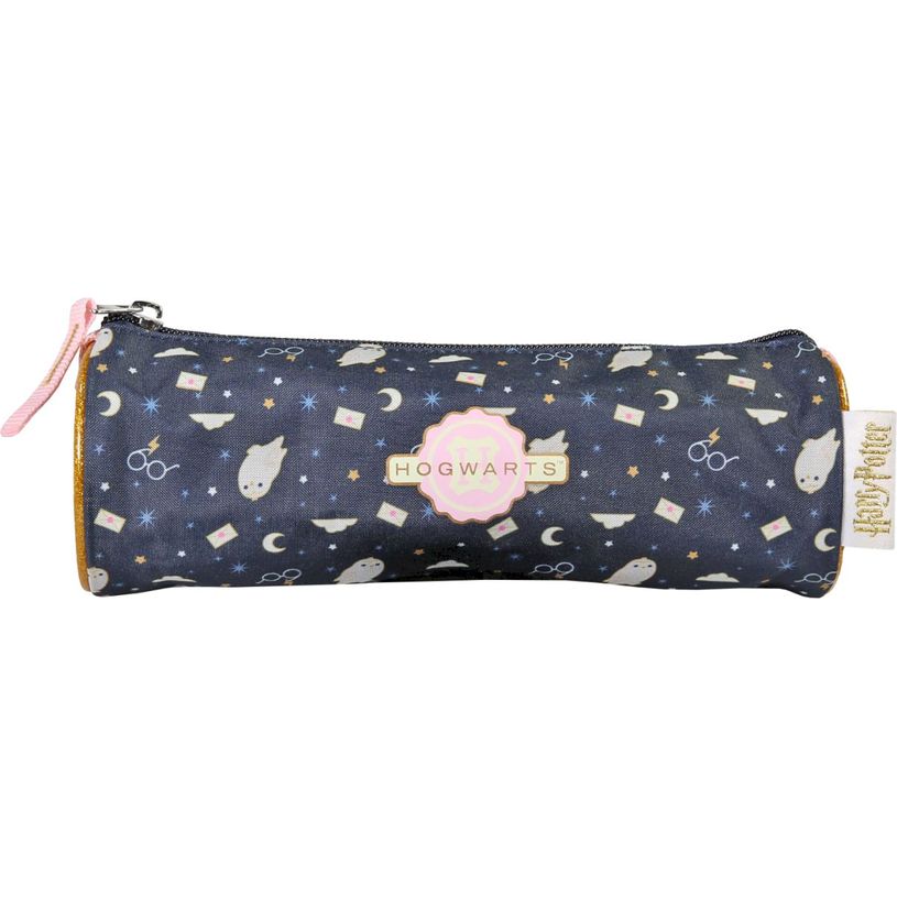 3661507568409-Trousse ronde Hedwig - 1 compartiment - Marine - Kid'Abord--0