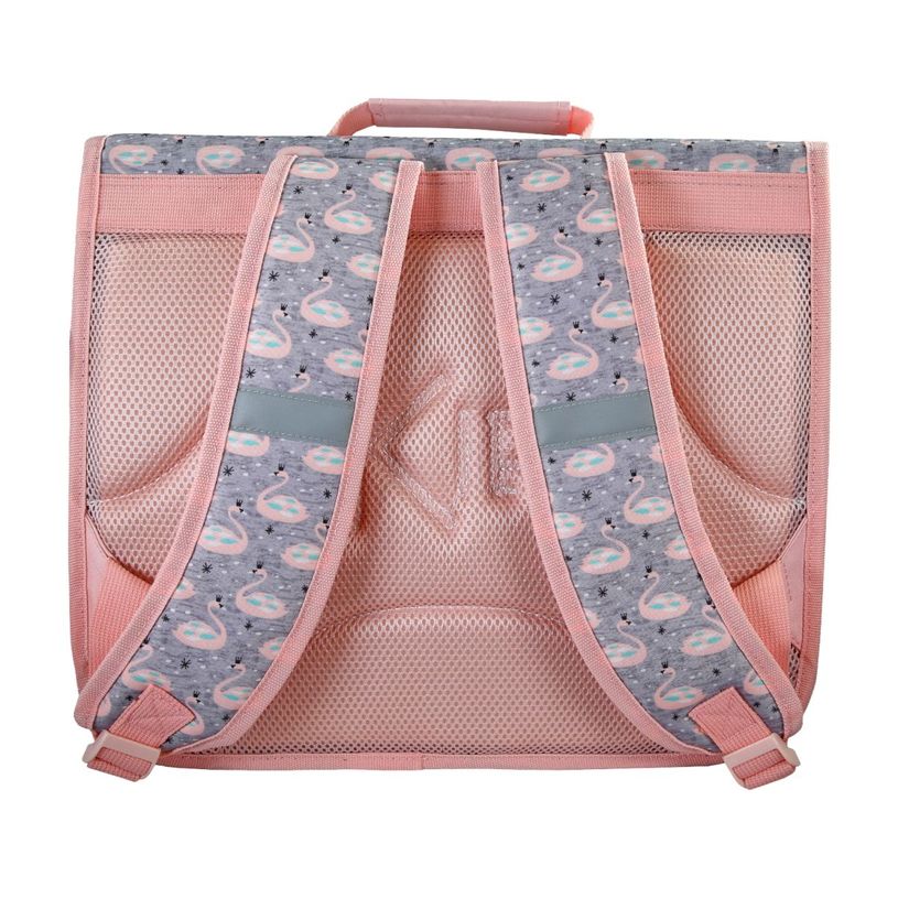 3661507063126-Cartable Kip Cygne - 38 cm - 2 compartiments - Rose - Kid'Abord--2