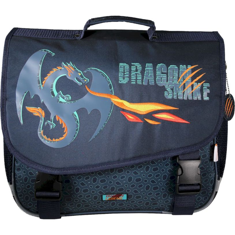 3661507063133-Cartable Kip Dragon - 38 cm - 2 compartiments - Marine - Kid'Abord--0