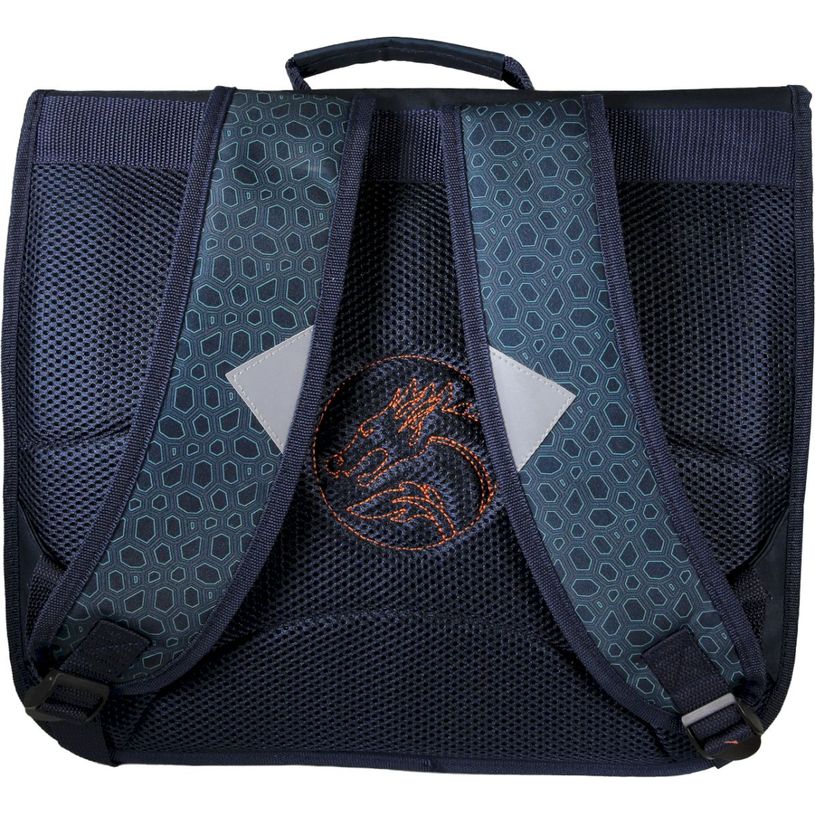 3661507063133-Cartable Kip Dragon - 38 cm - 2 compartiments - Marine - Kid'Abord--2