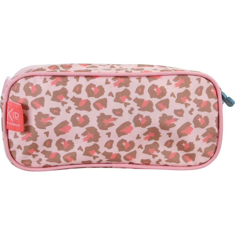 3661507067100-Trousse rectangulaire Kip Graou - 2 compartiments - Rose - Kid'Abord--2