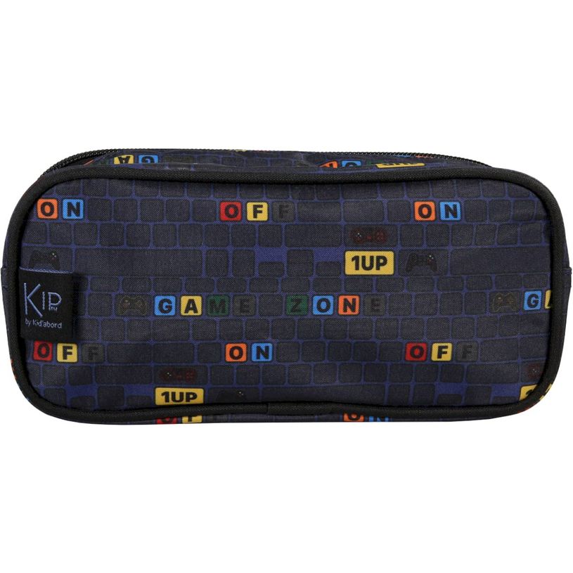 3661507067148-Trousse rectangulaire Kip Gaming - 2 compartiments - Marine - Kid'Abord--2