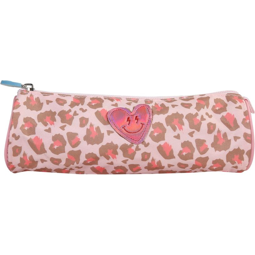 3661507068107-Trousse ronde Kip Graou - 1 compartiment - Rose - Kid'Abord--0