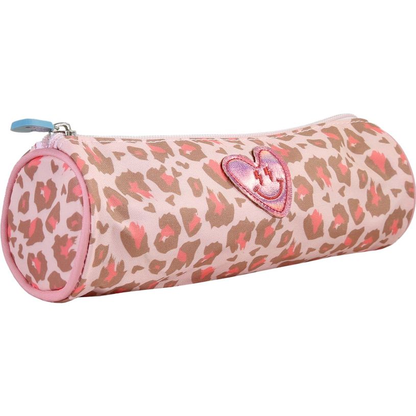3661507068107-Trousse ronde Kip Graou - 1 compartiment - Rose - Kid'Abord--1