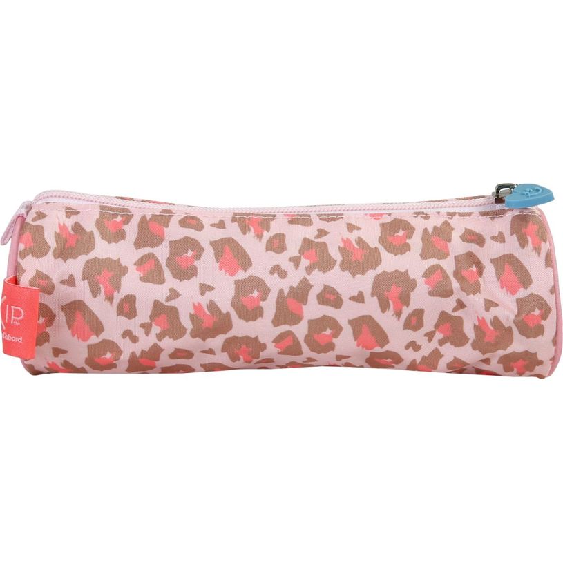 3661507068107-Trousse ronde Kip Graou - 1 compartiment - Rose - Kid'Abord--2