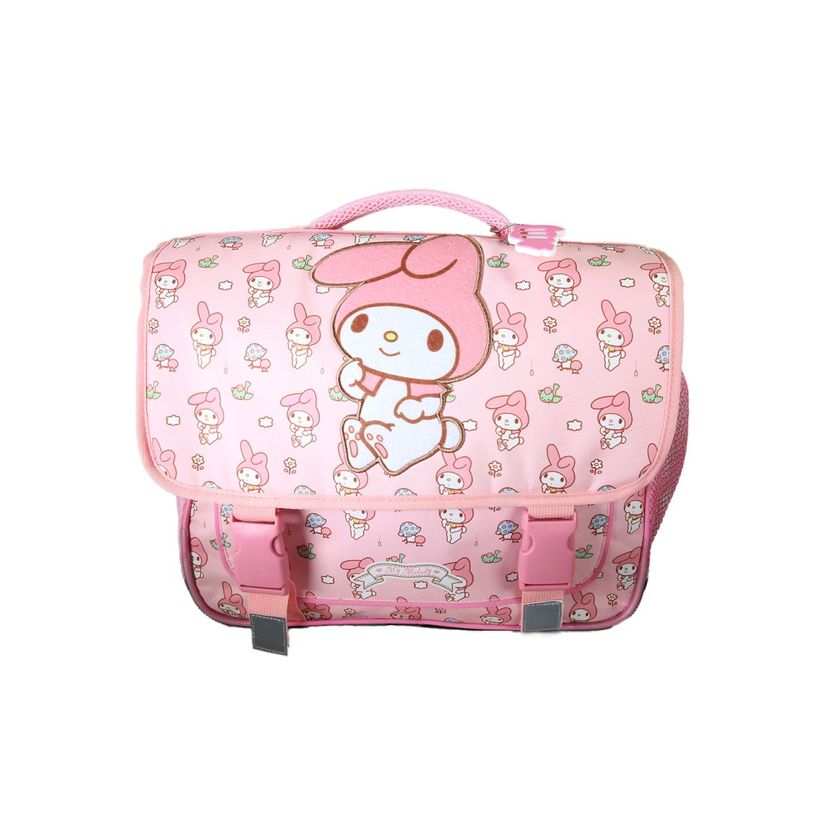 3661507863122-Cartable My Melody - 38 cm - 2 compartiments - Rose - Kid'Abord--0